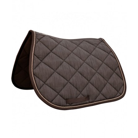 Tapis de selle PB CSO -  Privilège - Taille full -  Coloris - choco/crème - Broderie logo pas cher en petite quantité