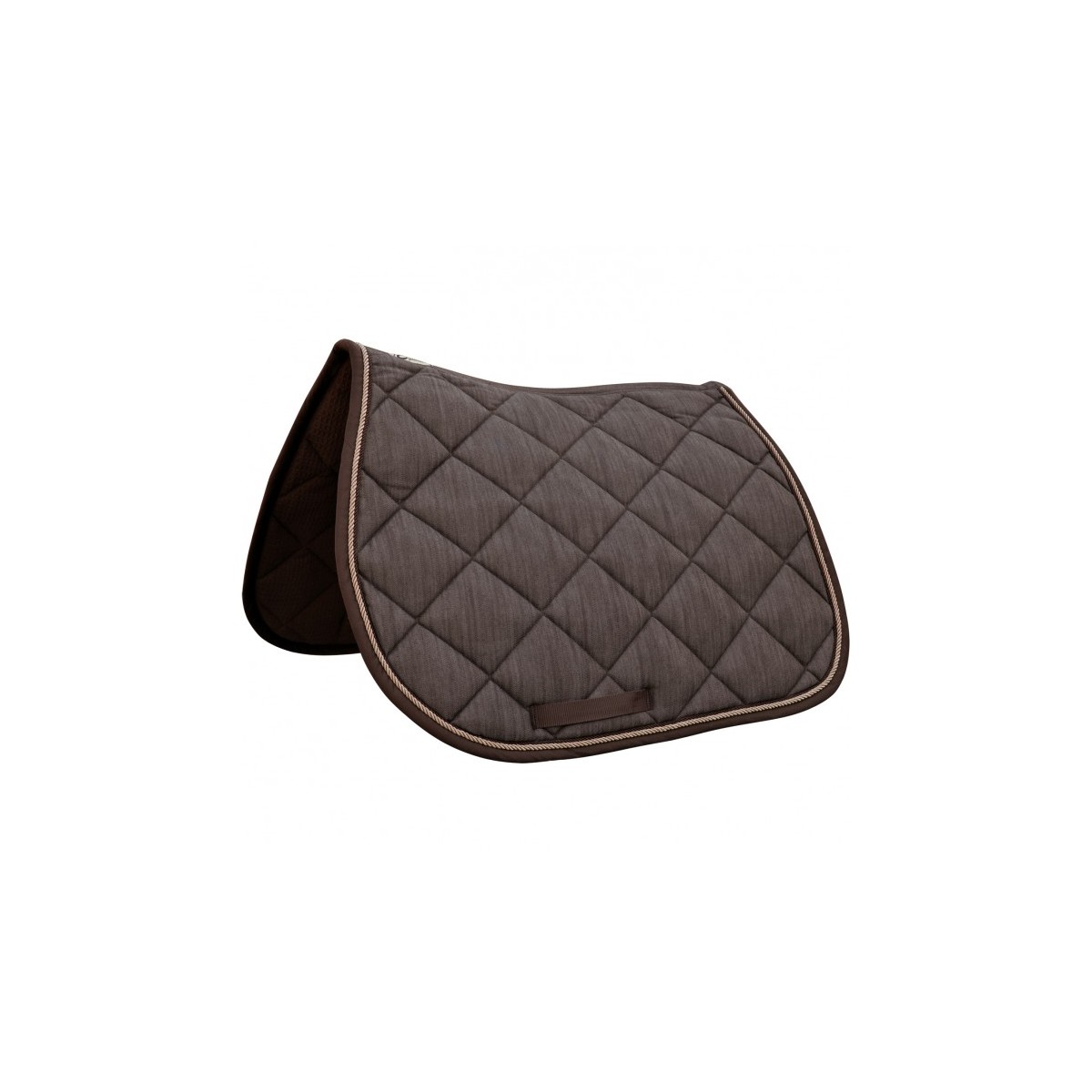 Tapis de selle PB CSO -  Privilège - Taille full -  Coloris - choco/crème - Broderie logo pas cher en petite quantité