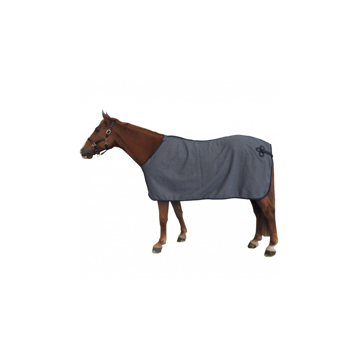 Chemise CANTER polaire - Taille 155 -  Coloris gris - Broderie logo pas cher en petite quantité