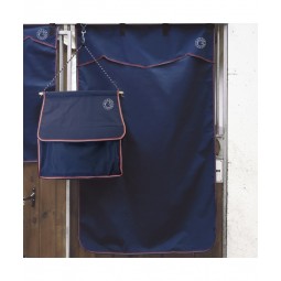 Tenture de box grand modèle CANTER - Taille unique -  Coloris bleu - Broderie logo pas cher en petite quantité