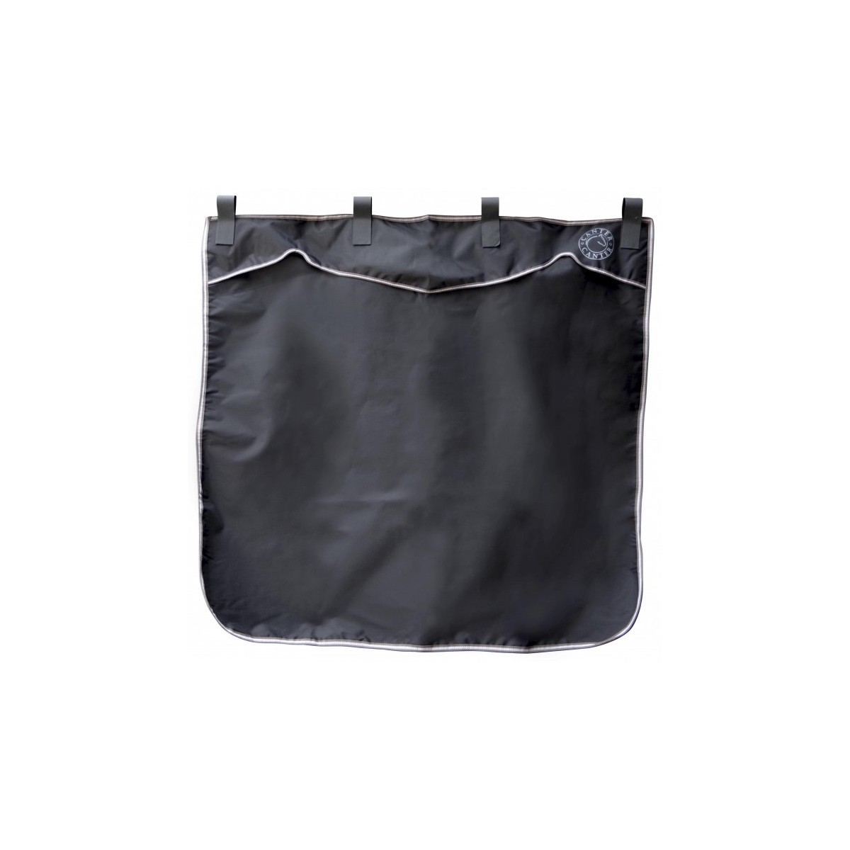 Tenture de box petit modèle CANTER - Taille unique -  Coloris noir - Broderie logo pas cher en petite quantité