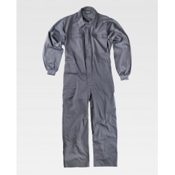 Combinaison de travail - Coton - Personnalisable en petite quantité - Tailles 54 au 66 - Coloris gris