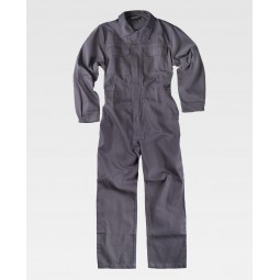 Combinaison de travail - Coton épais - Personnalisable en petite quantité - Couleur gris