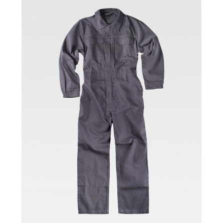 Combinaison de travail - Coton épais - Personnalisable en petite quantité - Couleur gris