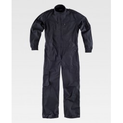 Combinaison col montant - Fermeture velcro - WORKTEAM - Personnalisable en petite quantité - Coloris noir