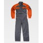 Combinaison de travail bicolore - Col montant - Fermeture zippée - WORKTEAM - Personnalisable en petite quantité