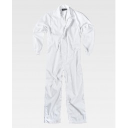 Combinaison de travail - Fermeture velcro - WORKTEAM - Personnalisable en petite quantité - Coloris blanc