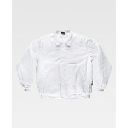 Blouson anti-froid - Doublure matelassée - Col chemise - WORKTEAM - Personnalisable en petite quantité - Couleur blanc