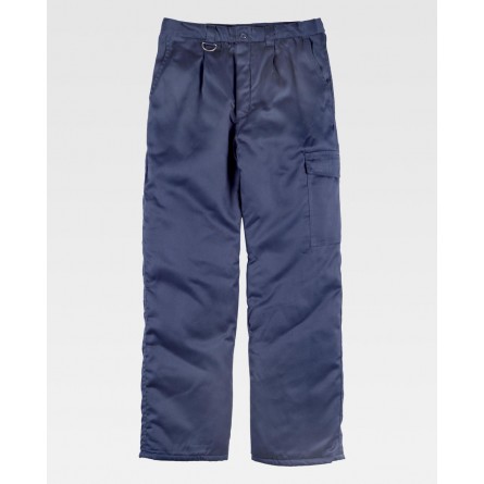 Pantalon anti-froid - Doublure matelassée - WORKTEAM - Personnalisable en petite quantité - Couleur bleu
