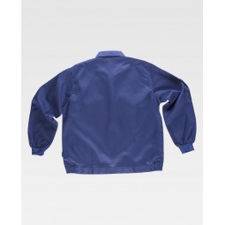 Blouson de travail - Col chemise - Fermeture boutons - WORKTEAM - Personnalisable en petite quantité - Couleur bleu