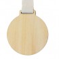 Médaille en bois - 7 cm de diamètre - Personnalisation à partir de 50 pièces - Gravure laser - Ruban avec fermeture clip