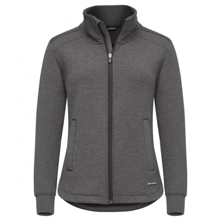 Sweat cardigan full zip - Coupe femme - Polycoton et tricot doublé - Stretch et léger - CUTTER & BUCK - Personnalisable