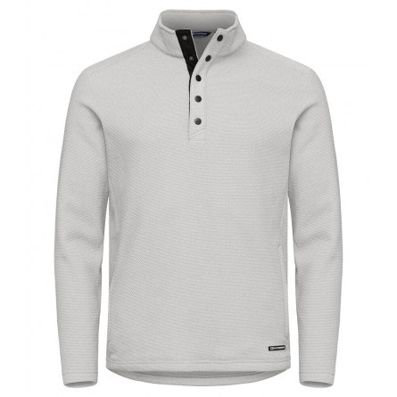 Polaire en matière recyclé - col bouton - 100% polyester - cutter & buck - personnalisable en petite quantité