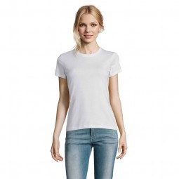 T-shirt femme - Col rond - 100% coton - 190gr - Manches courtes - Coupé cousu - SOL'S - Personnalisable en petite quantité