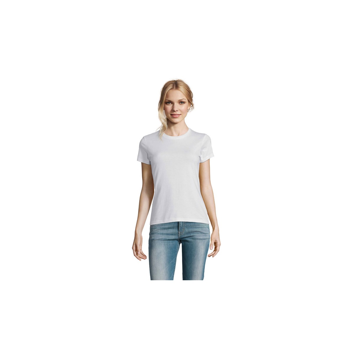 T-shirt femme - Col rond - 100% coton - 190gr - Manches courtes - Coupé cousu - SOL'S - Personnalisable en petite quantité